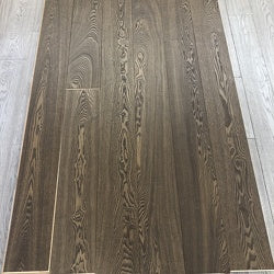 A close up of Night Owl VIDAR premium white ash engineered hardwood flooring 