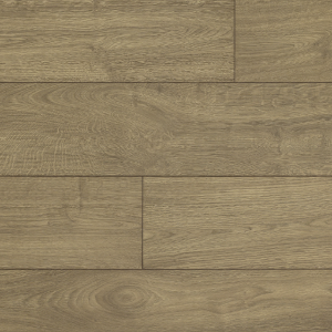 Close-up of wooden flooring with a brown and beige color scheme.