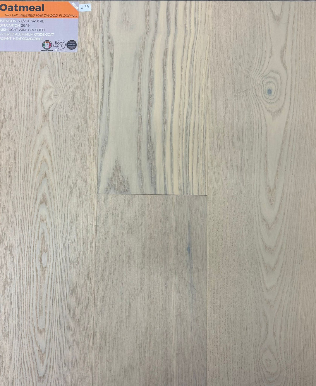 Oatmeal - Weiss flooring 3/4" Engineered hardwood