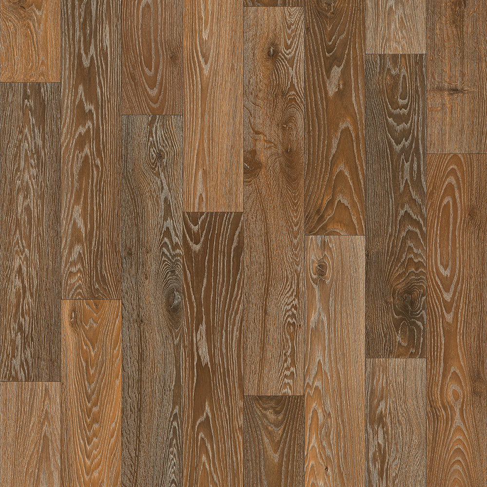 Wooden flooring with a brown and beige color scheme