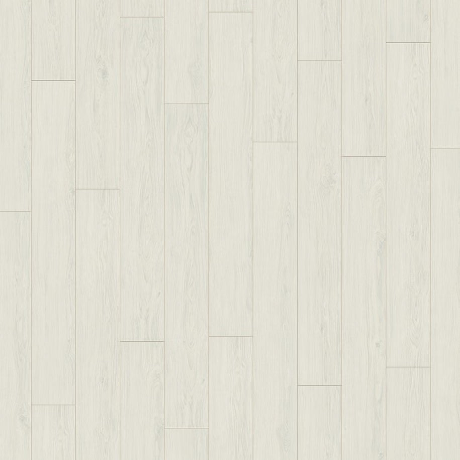 Light wood flooring with a subtle pattern