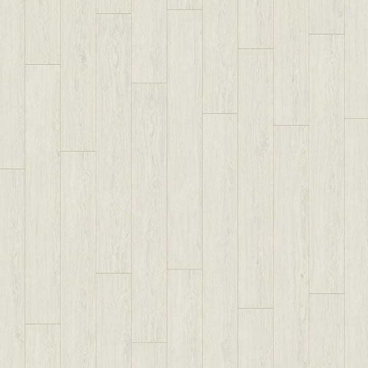 Light wood flooring with a subtle pattern