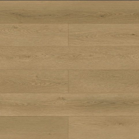 A close-up image of Oyster Oak laminate flooring showing the texture and brown color.