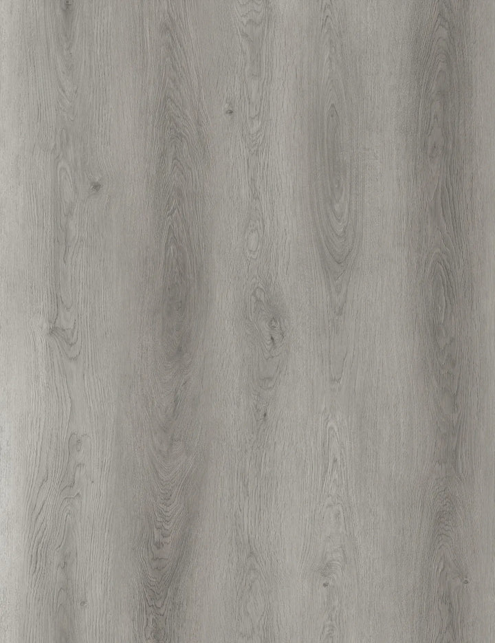 Close-up of gray wood-patterned flooring