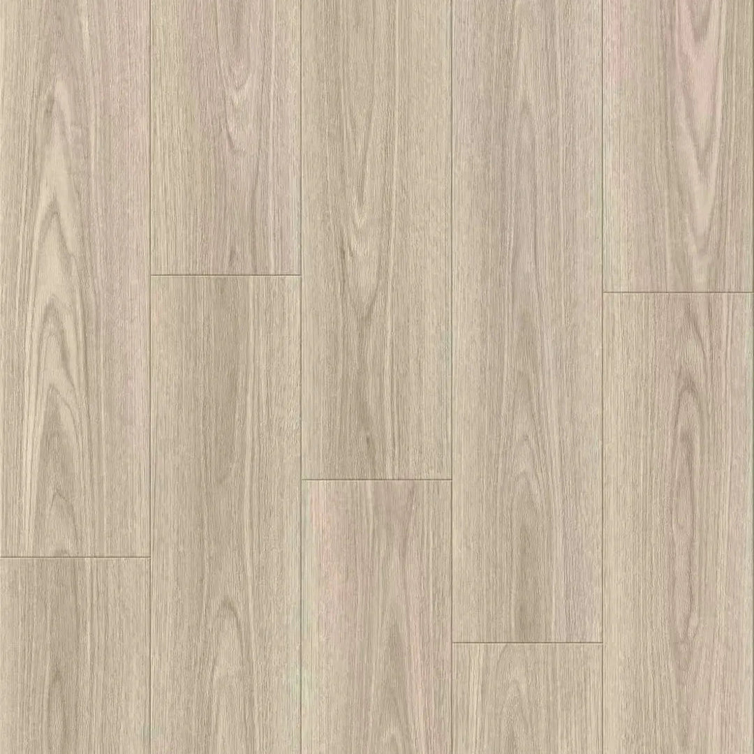 Wooden flooring with a light brown color and visible grain pattern.