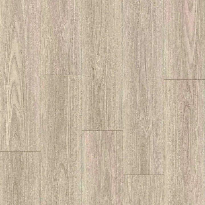 Wooden flooring with a light brown color and visible grain pattern.