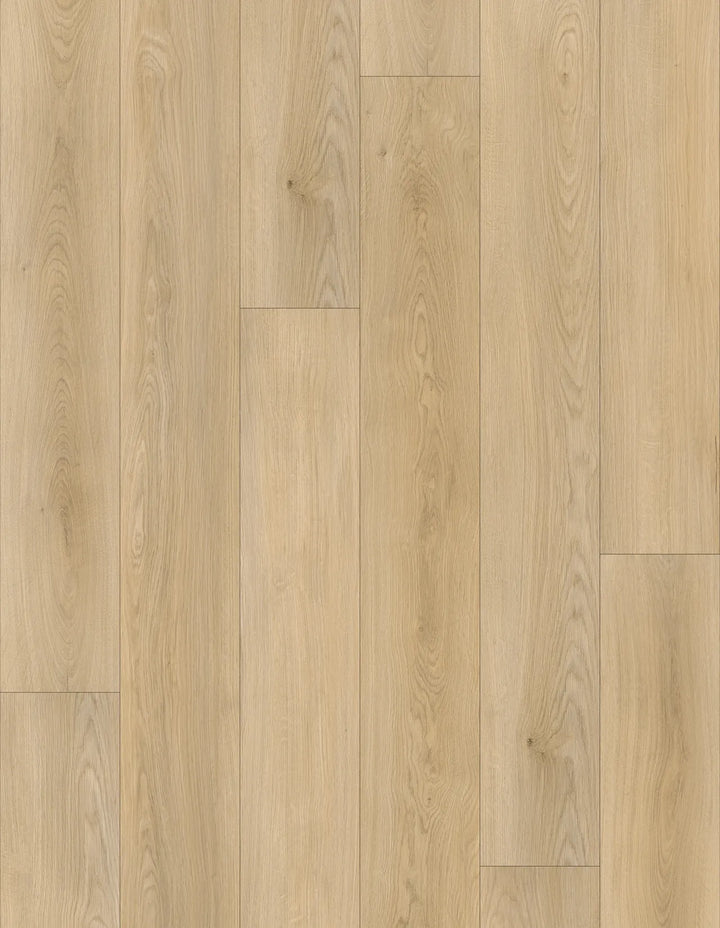 Close-up of a wooden floor with a light brown color and visible grain pattern.