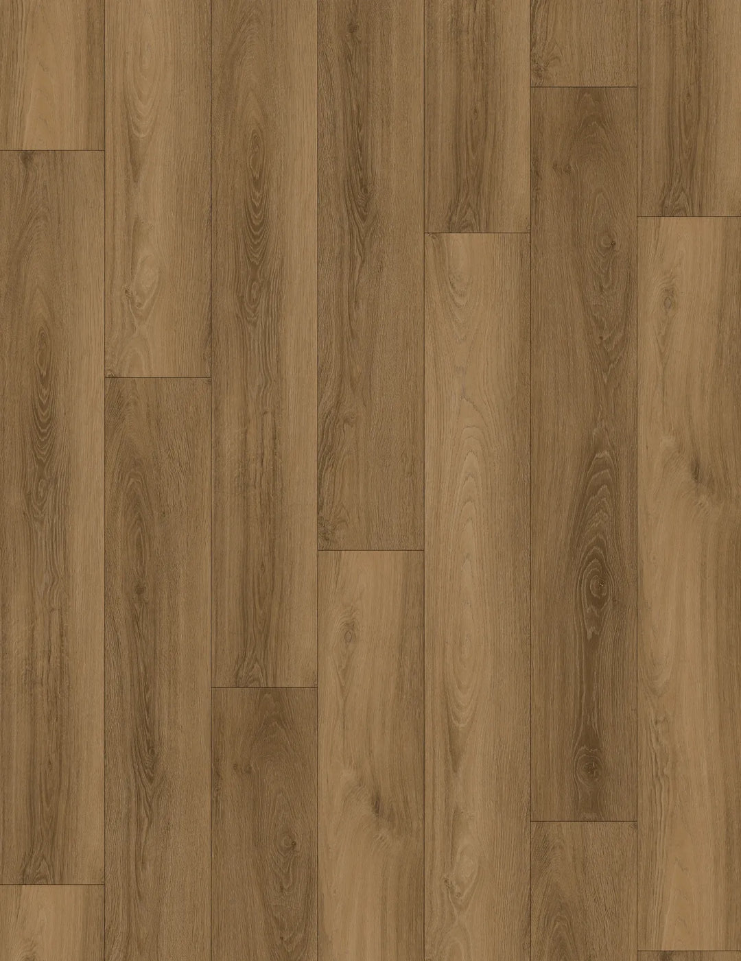 Close-up of a wooden floor with a warm brown color and visible grain pattern.