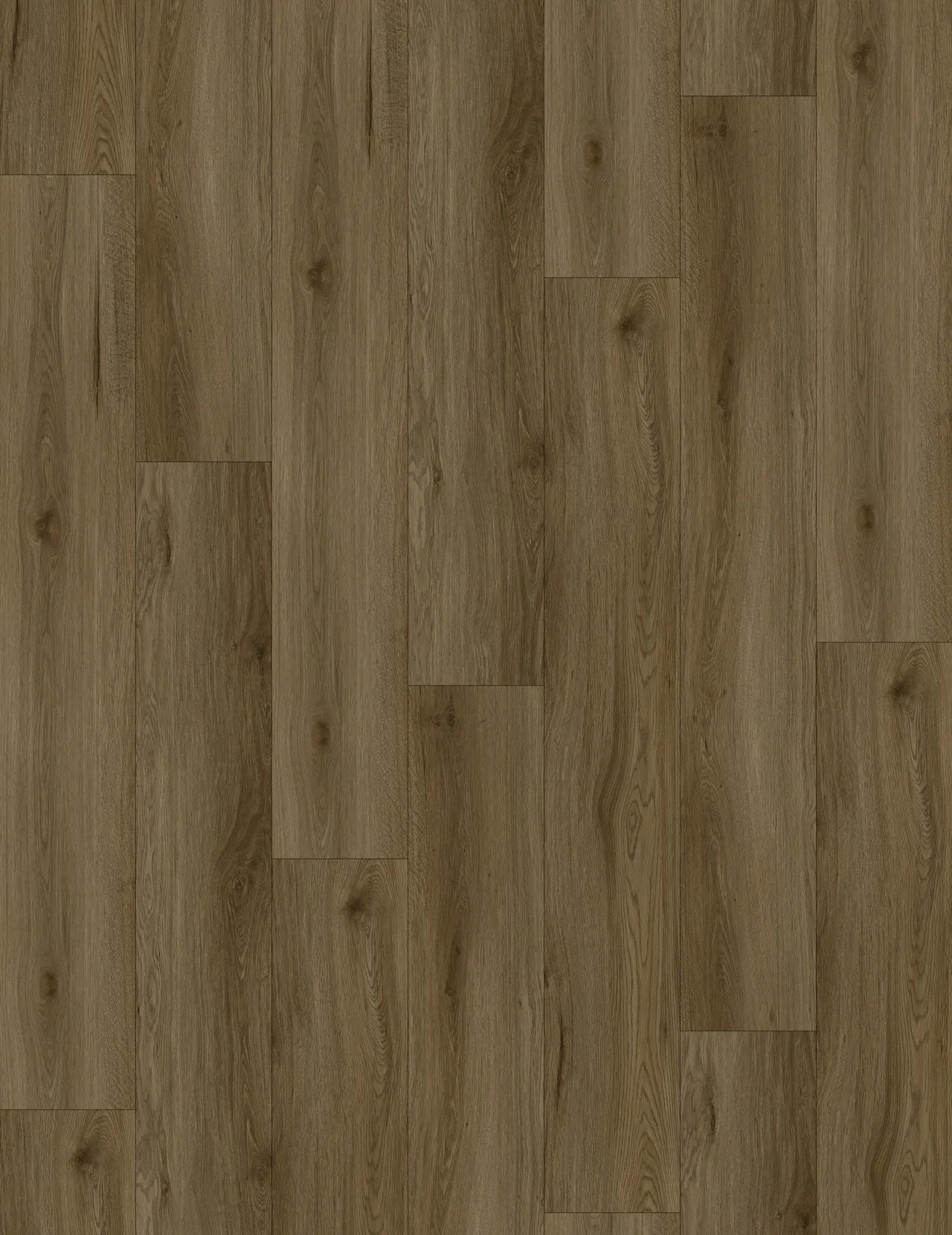 Close-up of a wooden floor with a warm brown color.