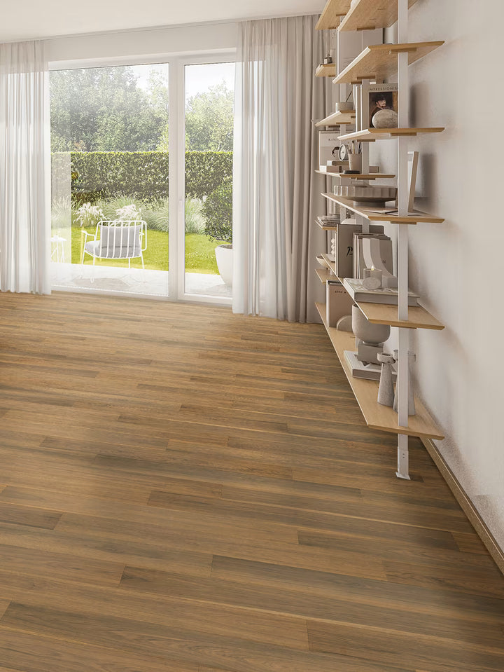 Smoked Amber Hickory - Pergo Elements 12mm Laminate with underlay Kallan Point PSR16