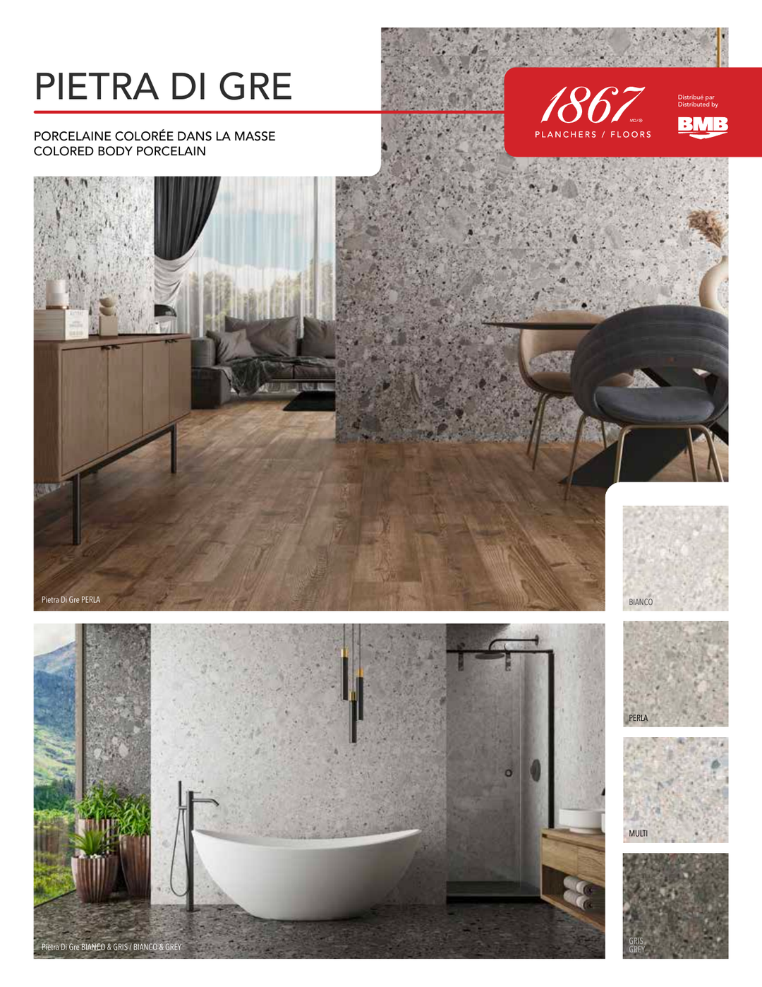 Pietra di Gre - 1867 Terrazzo-Look Porcelain Tile