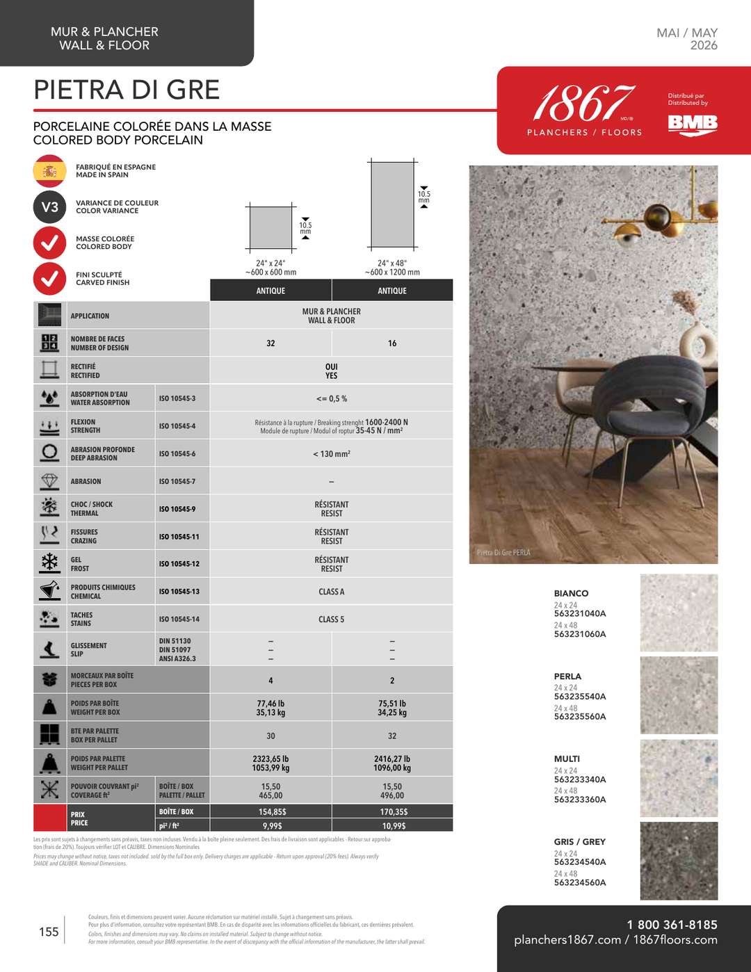 Pietra di Gre - 1867 Terrazzo-Look Porcelain Tile