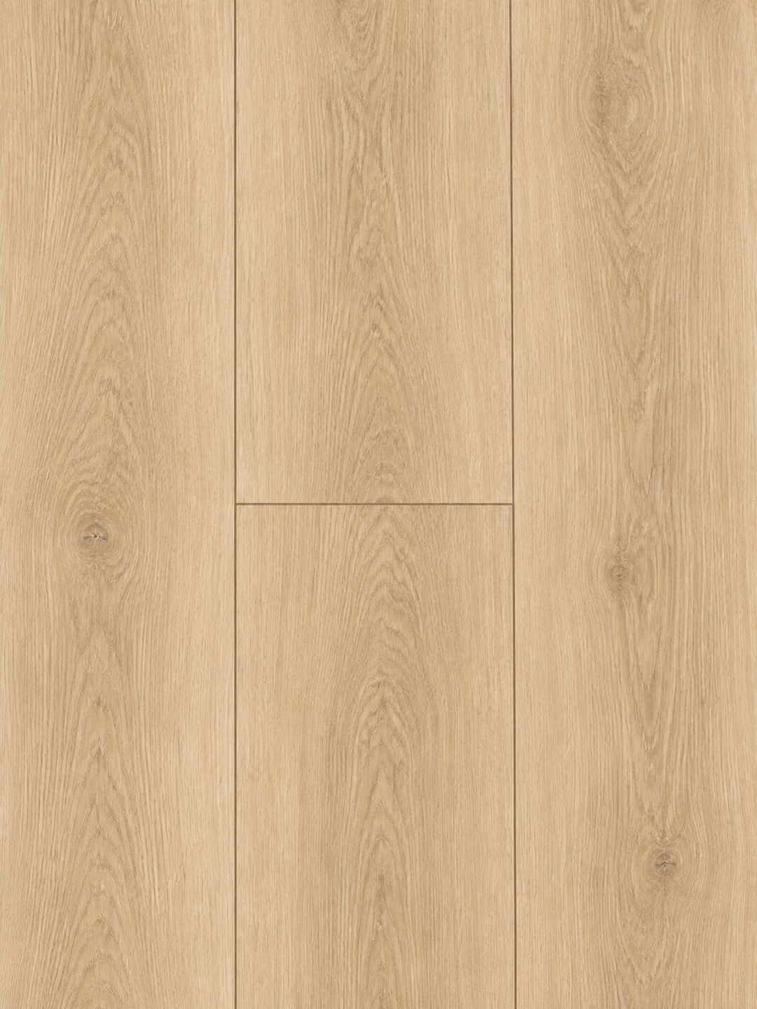 Light oak vinyl flooring planks with visible grain, knots, and a smooth finish.