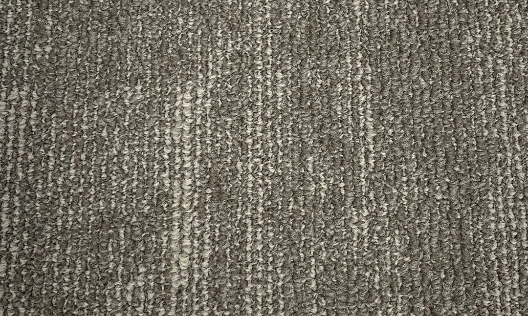 Close-up of a textured brown carpet