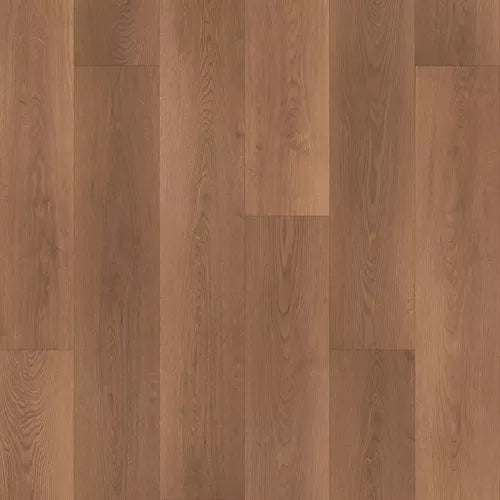 Wooden flooring with a brown finish