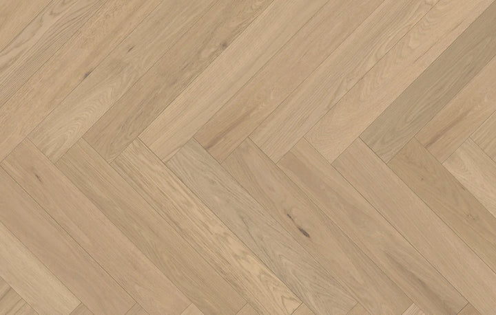 Rosewood Bay Herringbone - Fuzion Victoria White Oak 5" x 9/16" x 24" Engineered Hardwood
