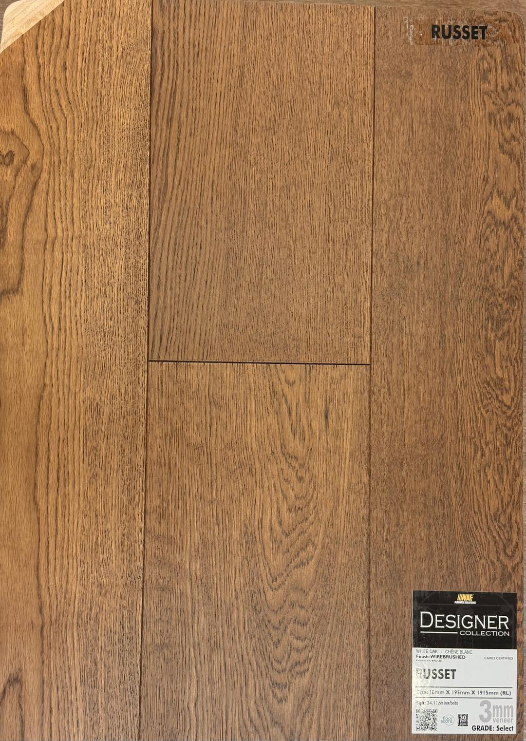 Russet - NAF 7.5''x 18mm DESIGNER Oak Engineered Hardwood