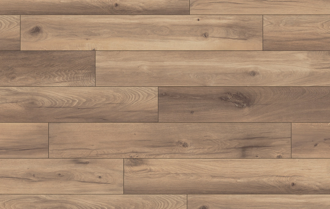 Wooden flooring with a brown and beige color scheme