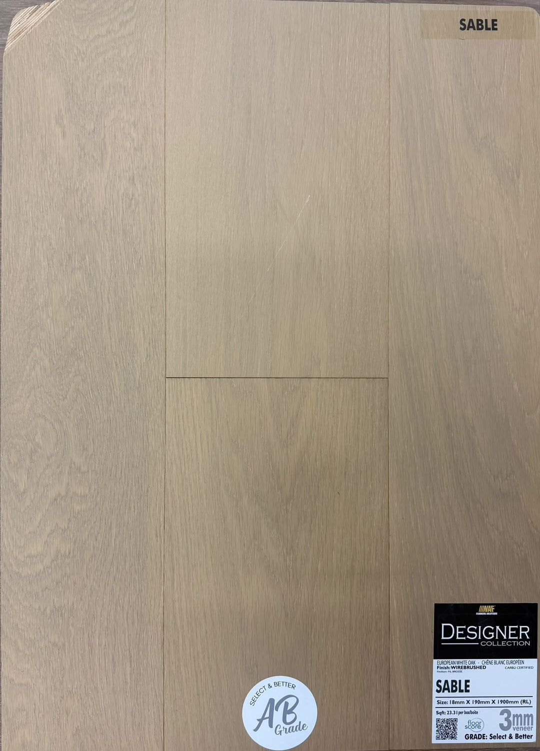 Sable - NAF 7.5''x 18mm DESIGNER Oak Engineered Hardwood