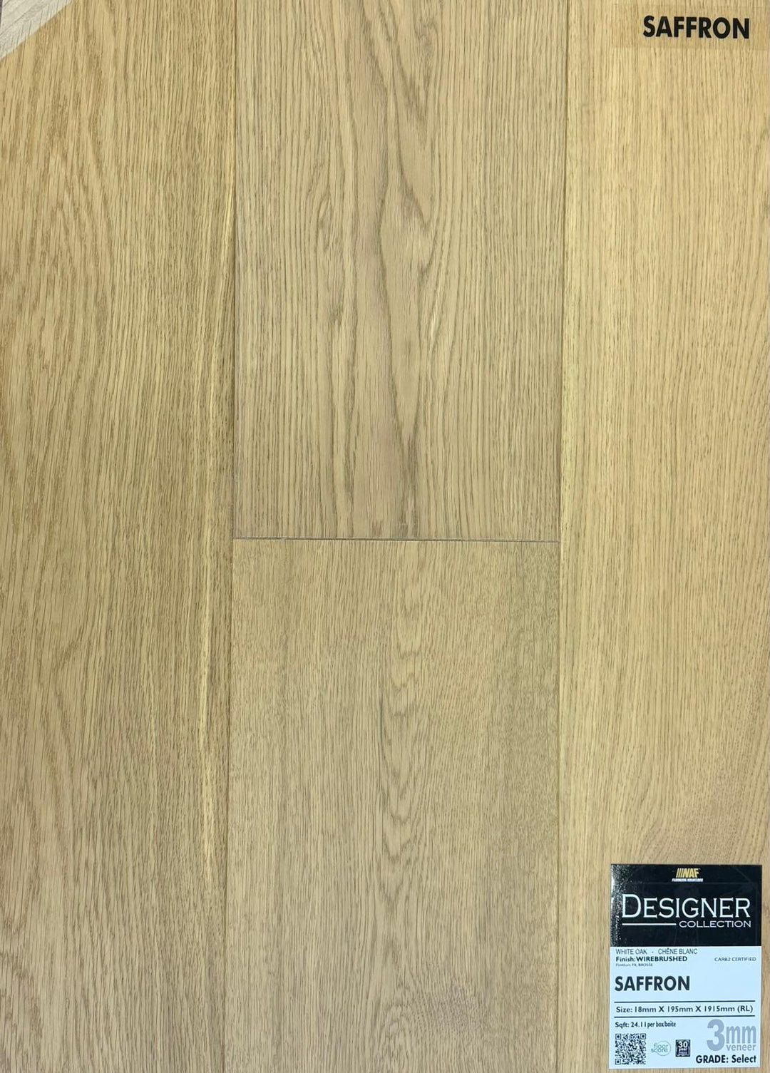 Saffron - NAF 7.5''x 18mm DESIGNER Oak Engineered Hardwood