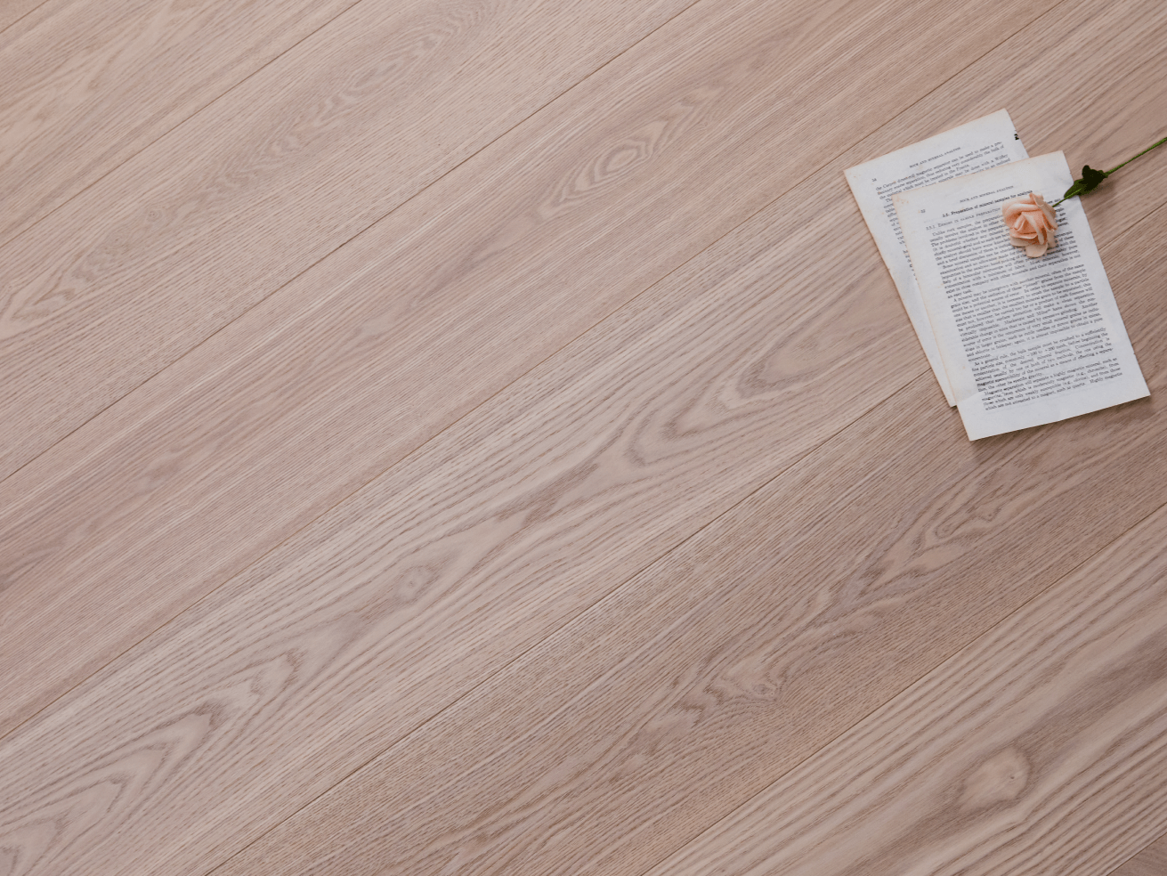 Sandy white ash Vidar engineered hardwood planks