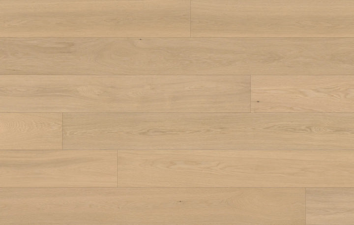 Close-up of Serene Haze engineered hardwood flooring from Fuzion's Velvet Grove collection. Available at Advanced Flooring Waterloo.