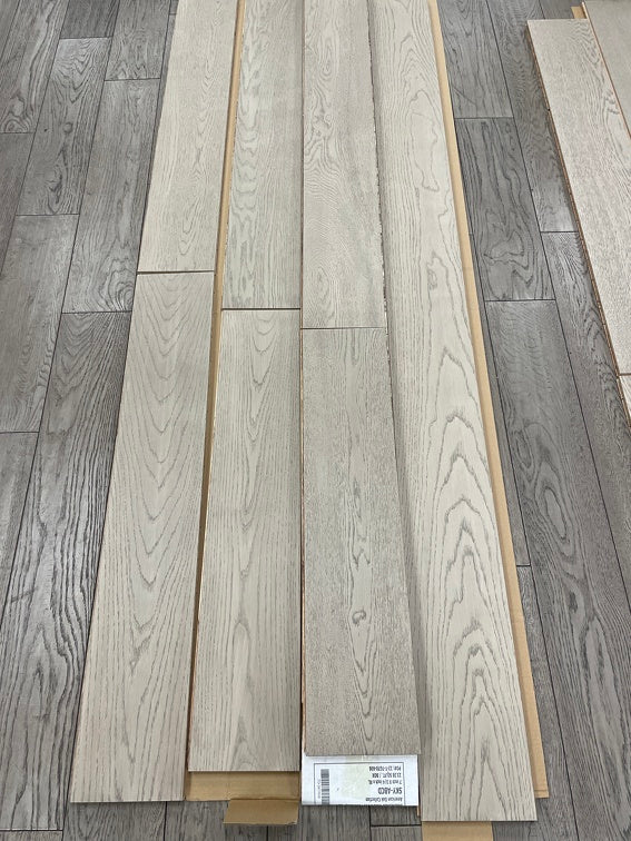 Planks of Sky VIDAR premium American Oak engineered hardwood flooring.