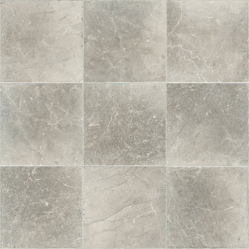Pattern of gray tiles with a subtle texture