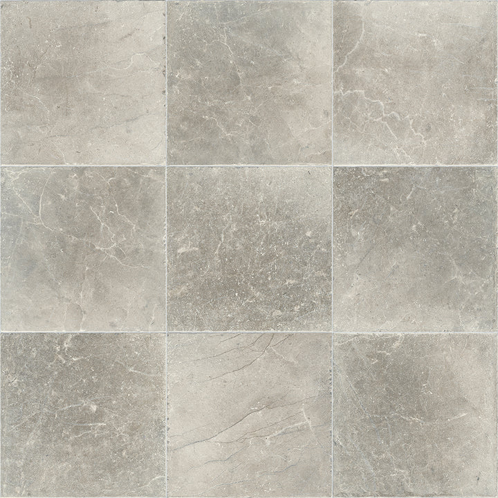 Pattern of gray tiles with a subtle texture