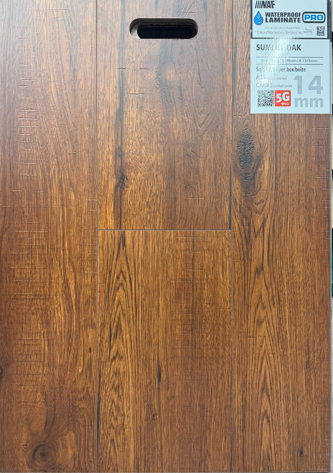 Summit Oak - NAF 14mm Waterproof Laminate Pro with Underlay