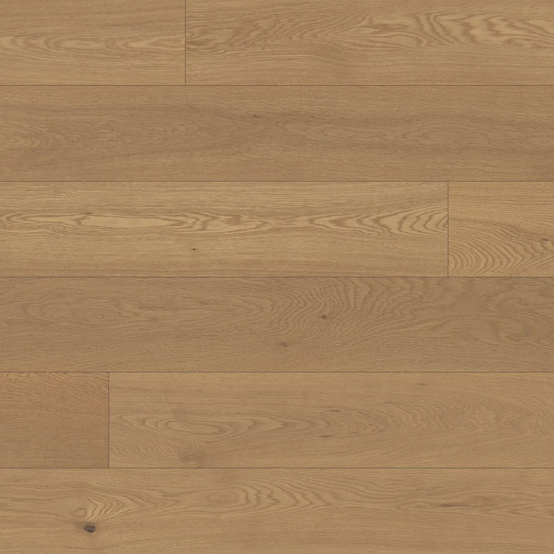 Close-up of wooden flooring with a warm brown color.