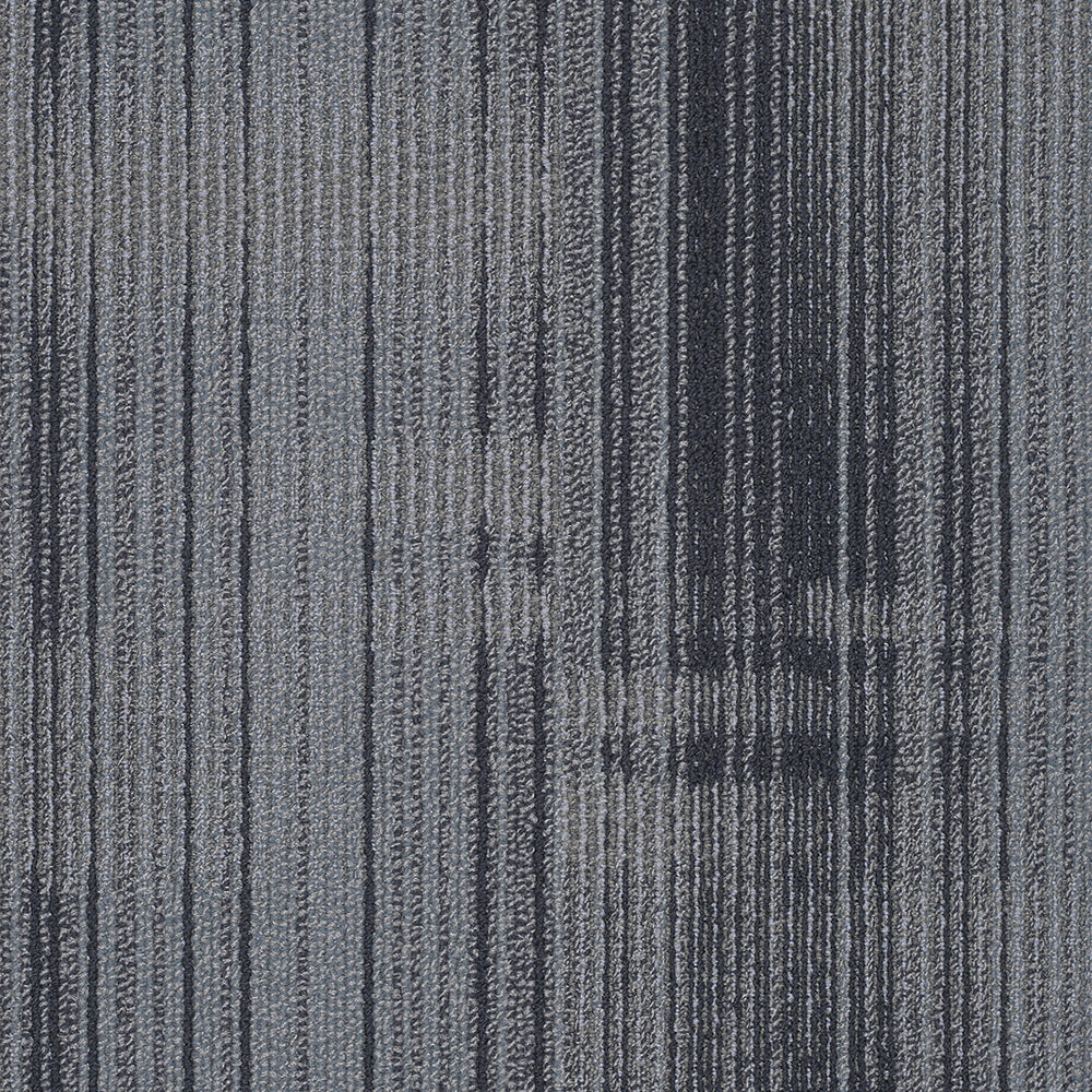 Textured gray patterned carpet