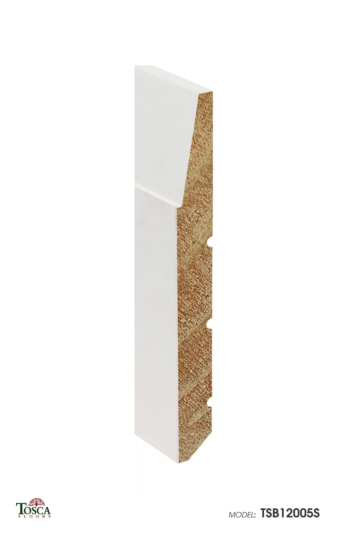 Step Bevel Baseboard 5" (10ft) TSB12005S - Tosca