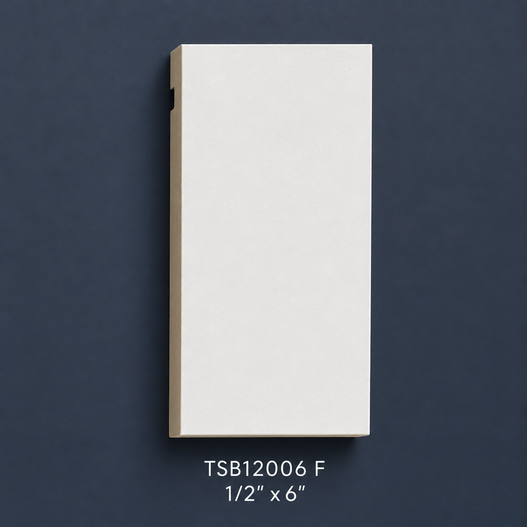 Flat Baseboard 6" TSB12006F - Tosca
