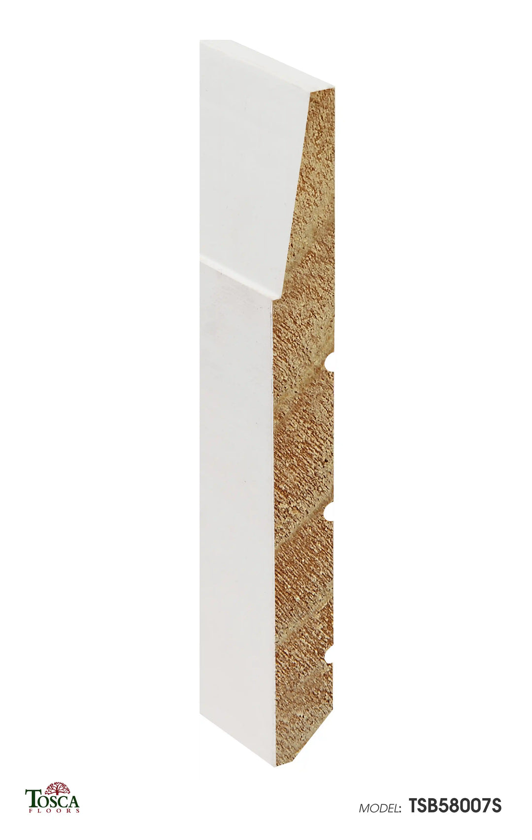 Step Bevel Baseboard 7" TSB58007S - Tosca