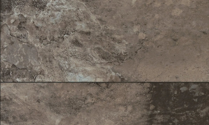 Close-up of a textured brown ceramic tile