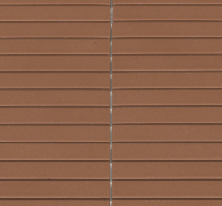 Brown siding texture with a vertical seam