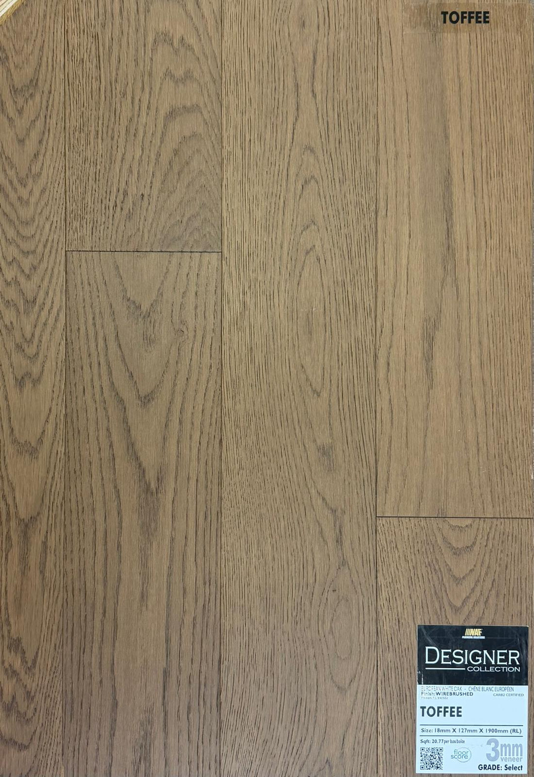 Toffee - NAF 7.5''x 18mm DESIGNER Oak Engineered Hardwood