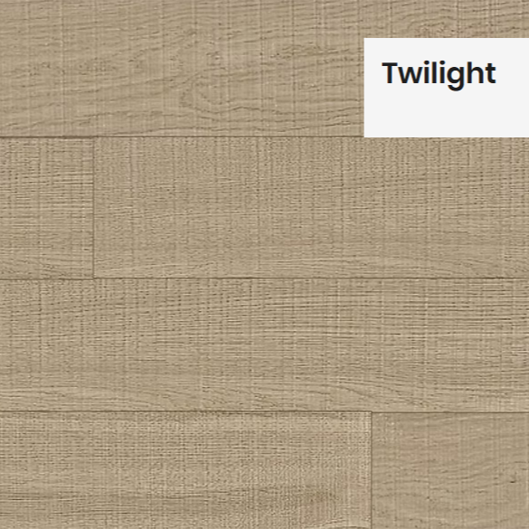 Close-up of Timbercraft Collection from the WODEN , showcasing its natural wood grain and soft grey tones.