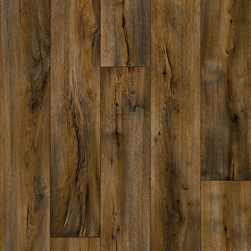Textured brown wood paneling with visible grain and knot details