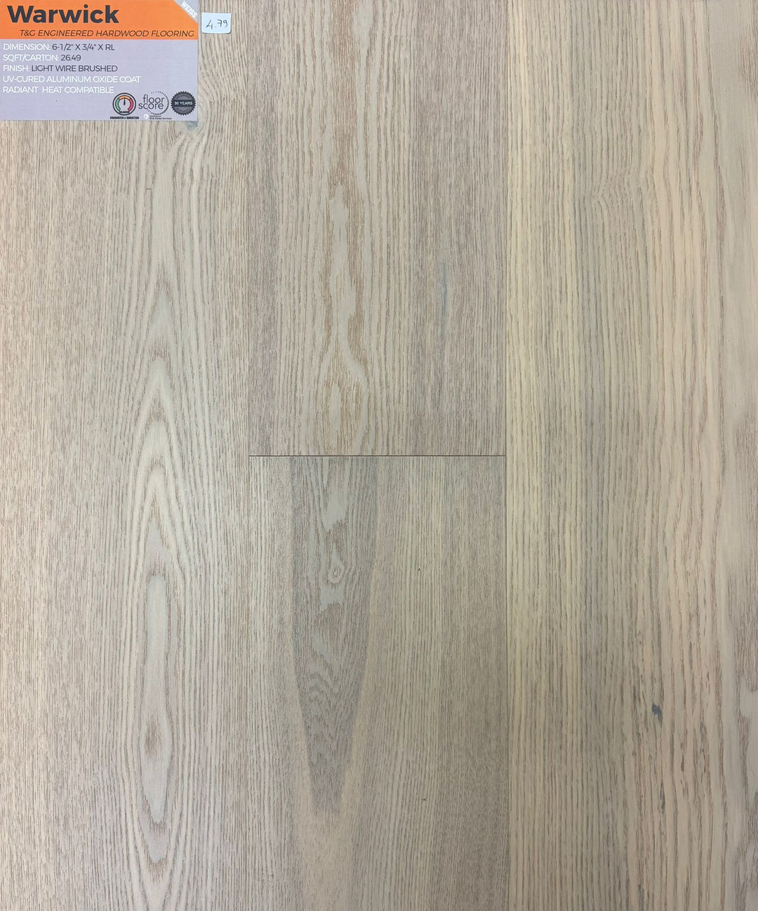 Warwick - Weiss flooring 3/4" Engineered hardwood