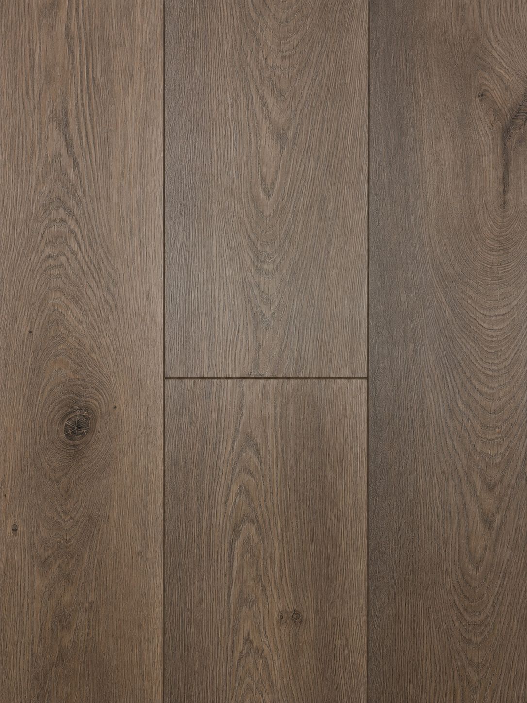 Tosca wild oak color dark wood-look vinyl flooring sample. 