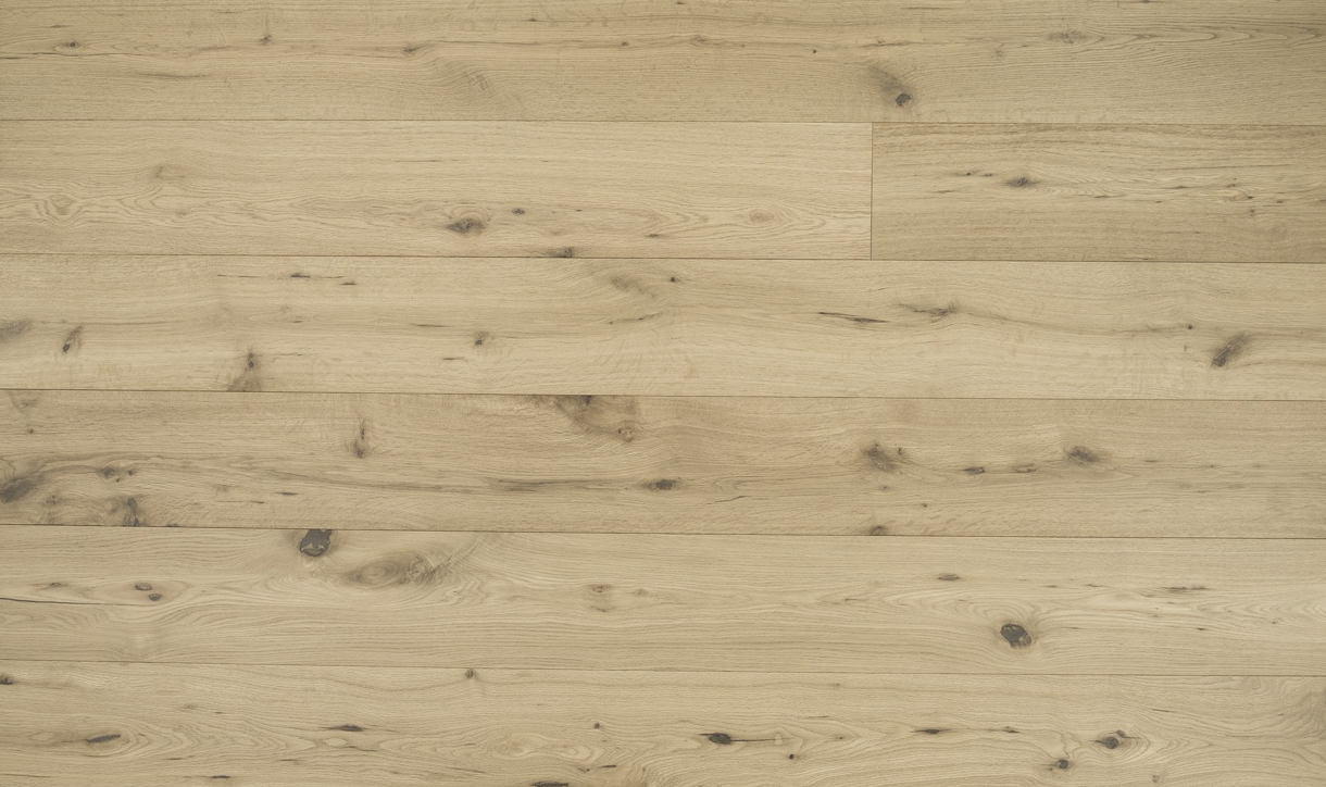 A close up of Yukon VIDAR premium American Oak engineered hardwood flooring.