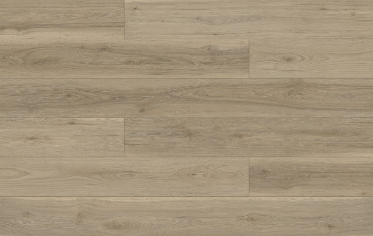 Fuzion FuzGuard Waterproof Laminate Flooring Arizona 12mm AC4 planks with 5G locking system, close-up texture detail.