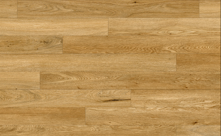 Close-up of Fusion Aroma engineered oak/maple hardwood flooring from Bistro collection showing wire-brushed texture, T&G joint, 5" wide plank detail. Available at Advanced Flooring Waterloo. 