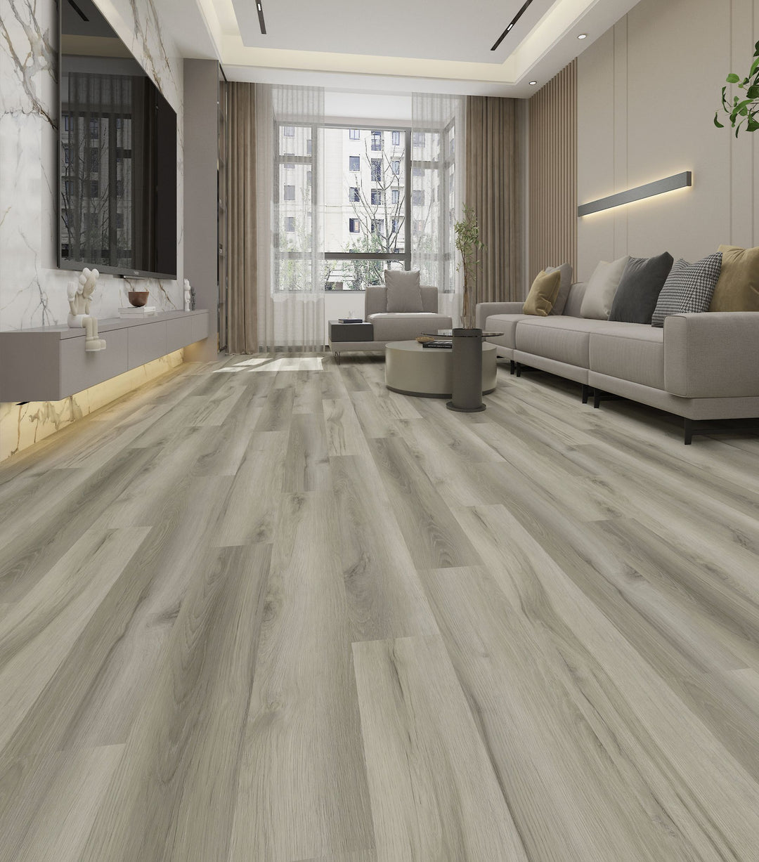Ashen Breeze- Floordi Avolis Luxury vinyl 6.5mm Ease collection