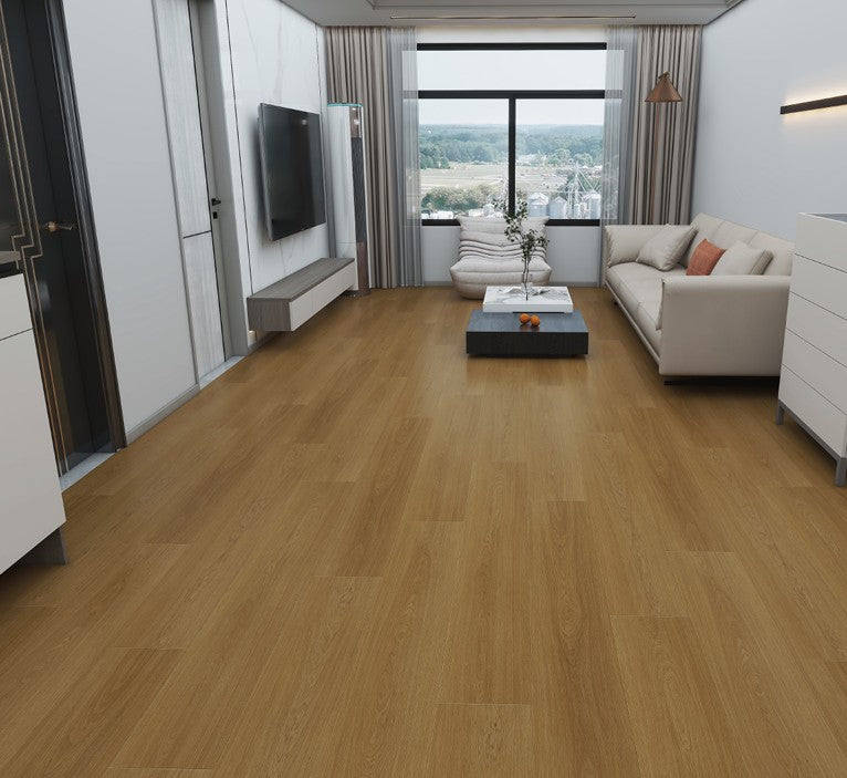 AURIC POINT VSP7706 - Fuzion SmartDrop Elite Pro 5mm luxury vinyl plank flooring featuring wide 9 1/4 inch planks, embossed wood texture, and durable waterproof construction.
