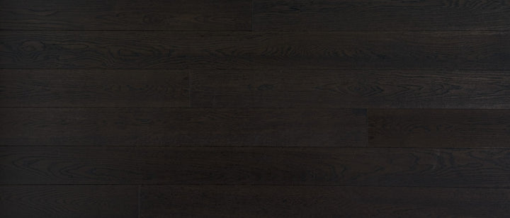 A close up of Black Brown VIDAR premium American Oak engineered hardwood flooring.