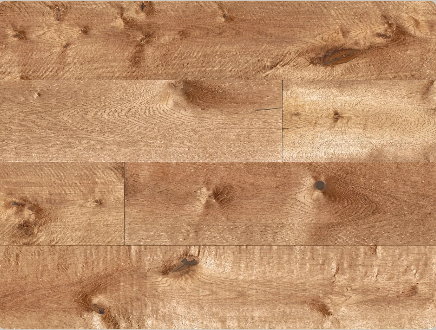 Boticelli engineered hardwood flooring by Fuzion showing wire brushed oak texture, 4mm veneer layer, and wide plank detail, available at Advanced Flooring Waterloo.