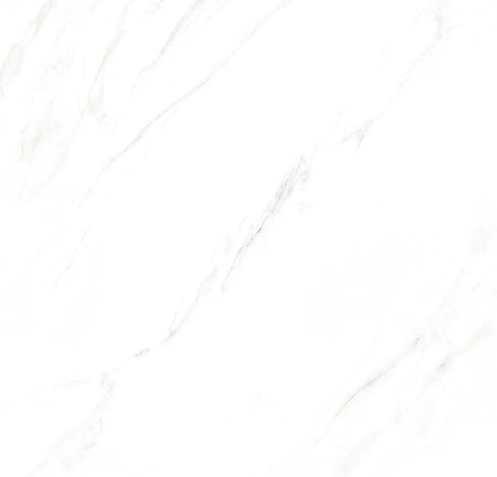 Opulence glossy porcelain white tile with soft natural veining.